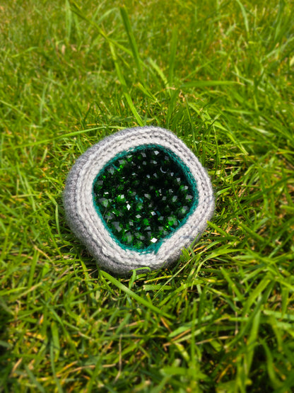 Crocheted Geode - Green