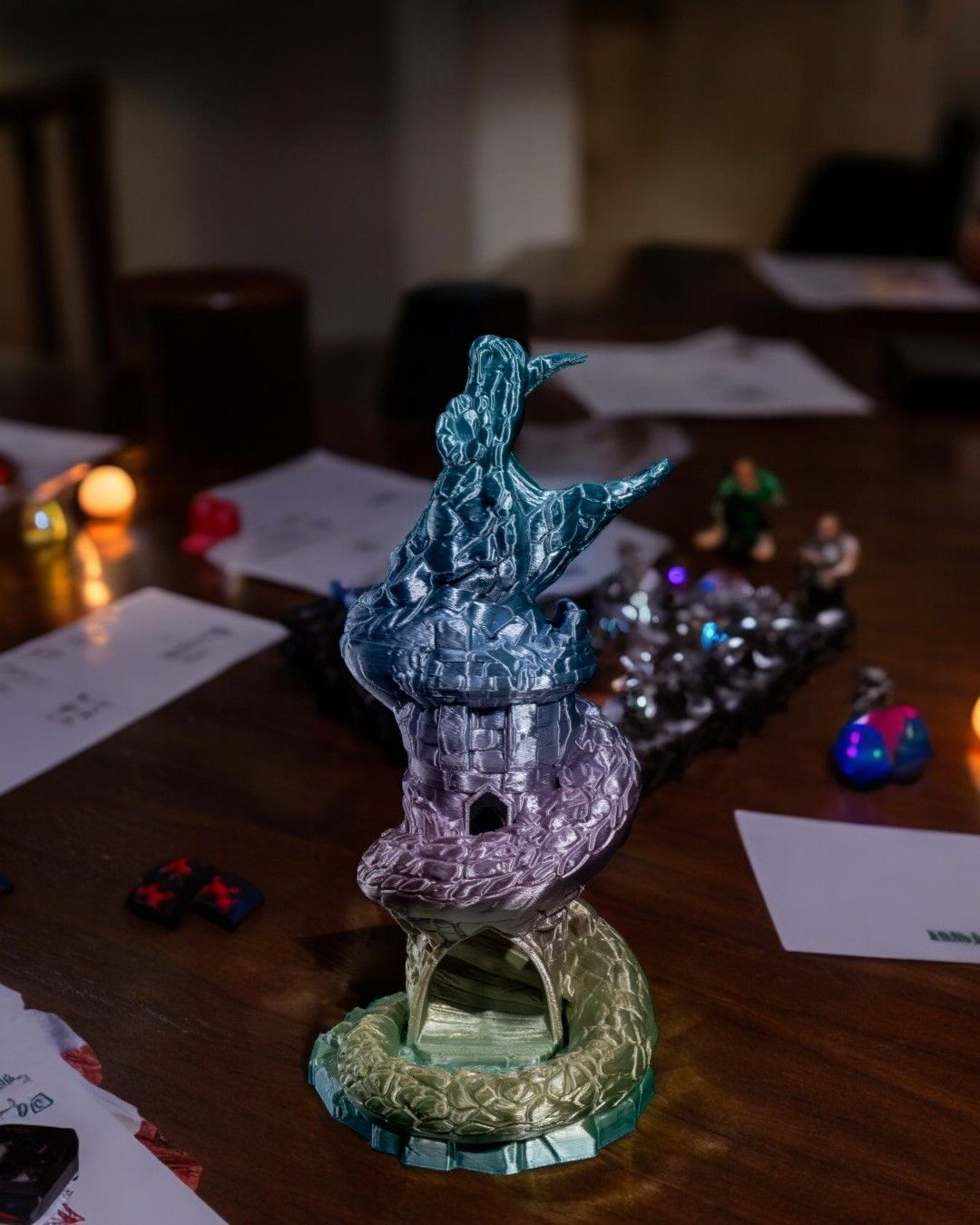 Basilisk Dice Tower Standard