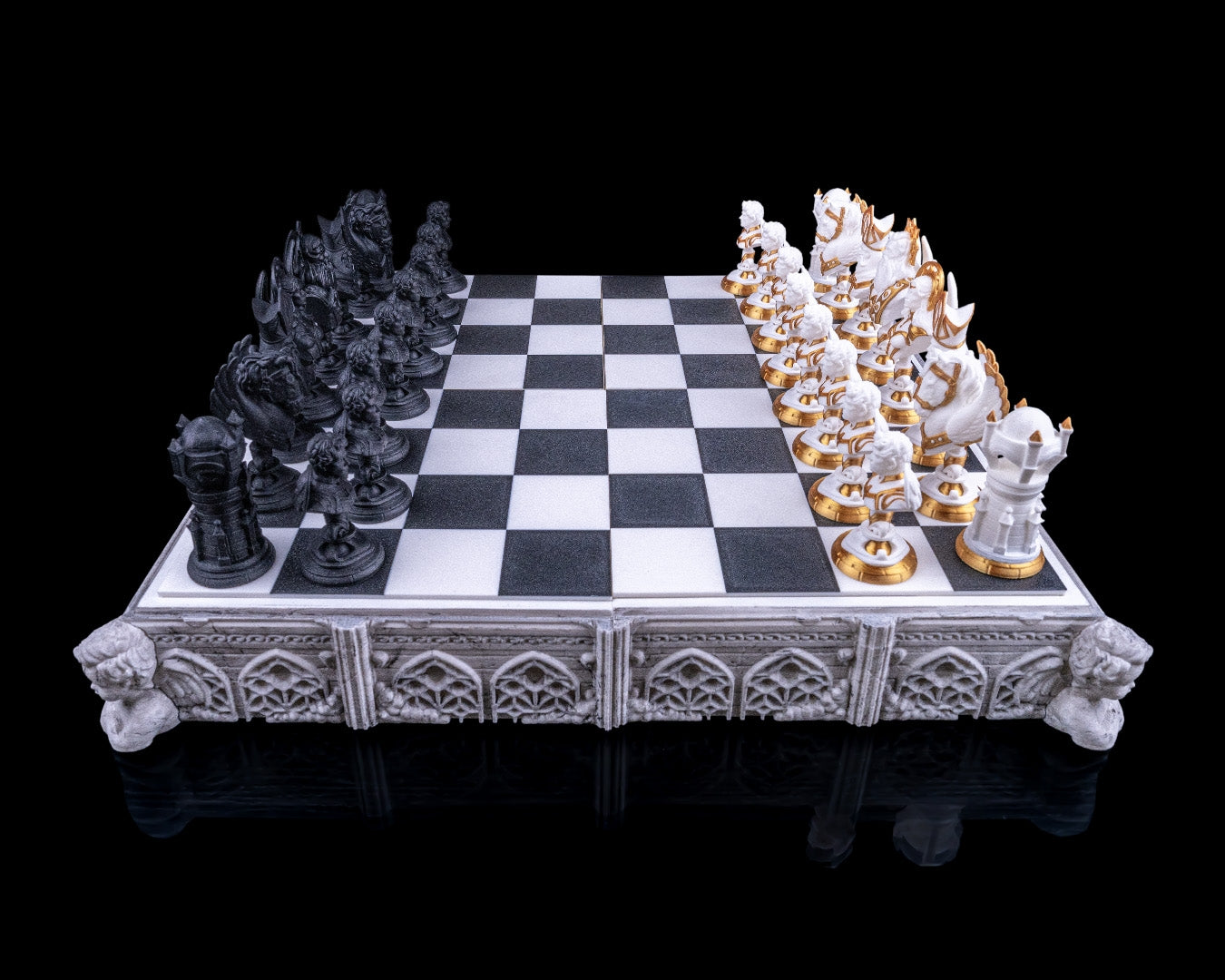 Chess Board Sets Heavenly, Hellish And Viking