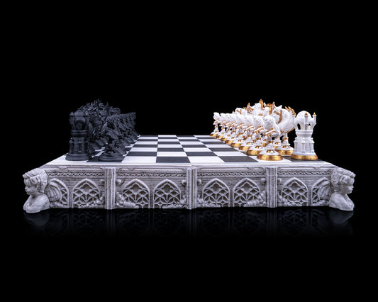 Chess Board Sets Heavenly, Hellish And Viking