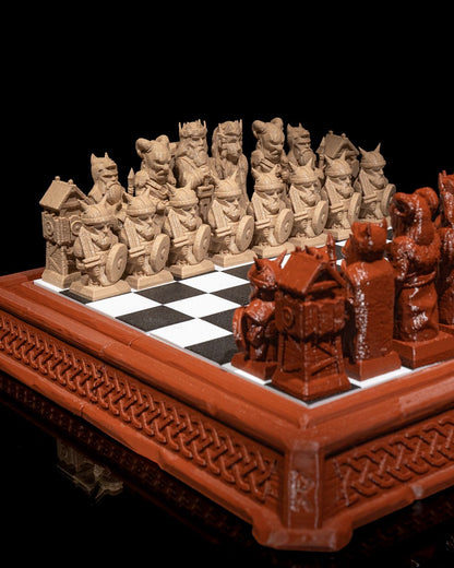 Chess Board Sets Heavenly, Hellish And Viking