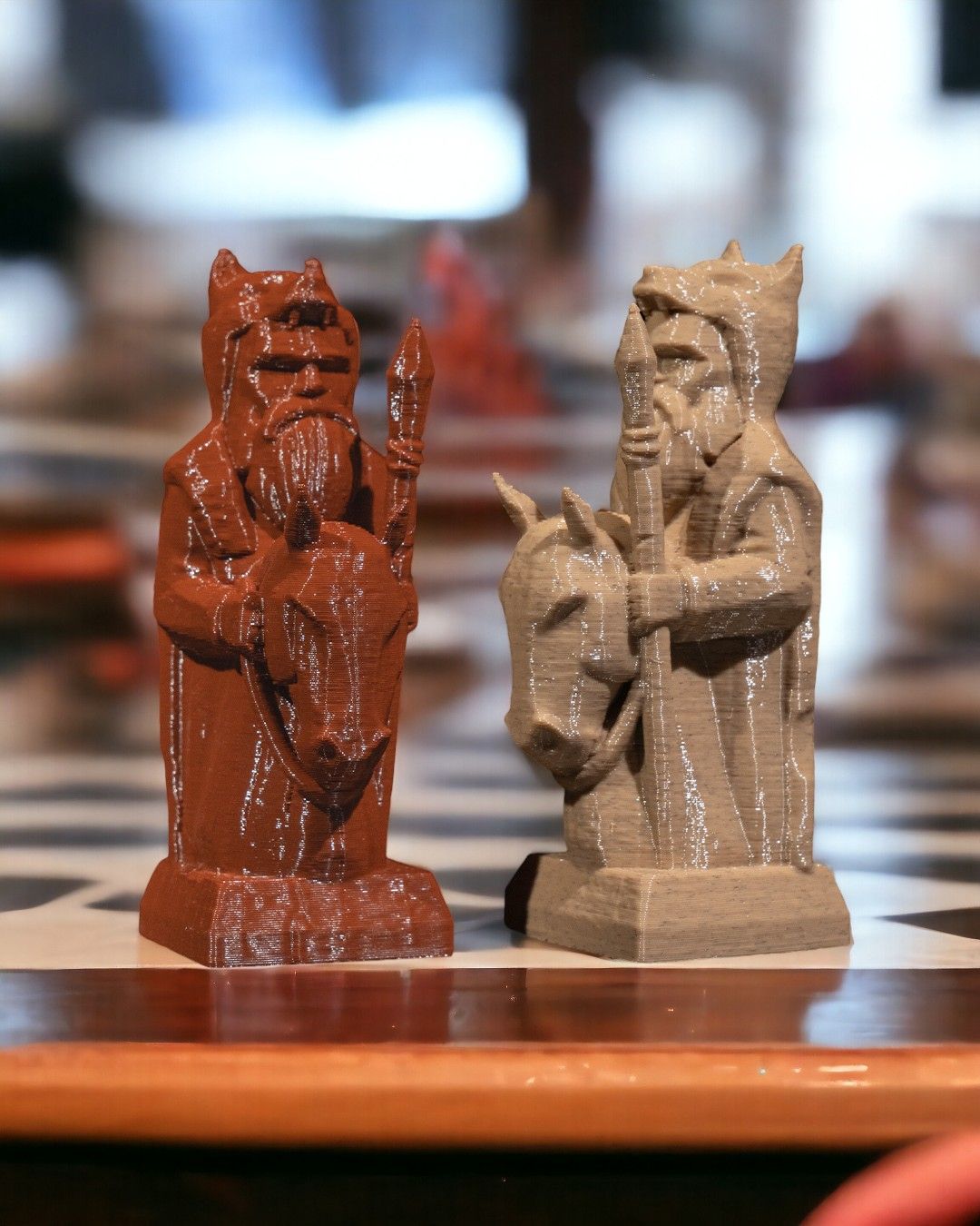 Chess Pieces Resin and 3D Print- Heavenly, Hellish, Dwarven, Greek, Orc, Viking
