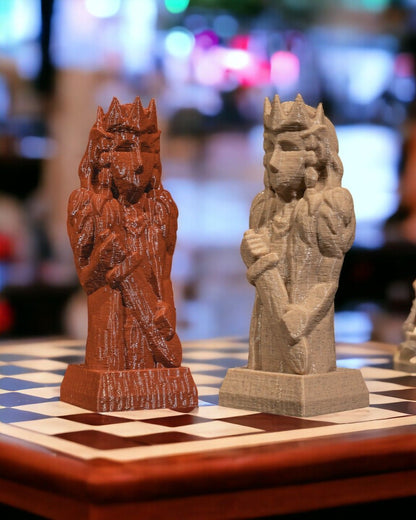 Chess Pieces Resin and 3D Print- Heavenly, Hellish, Dwarven, Greek, Orc, Viking