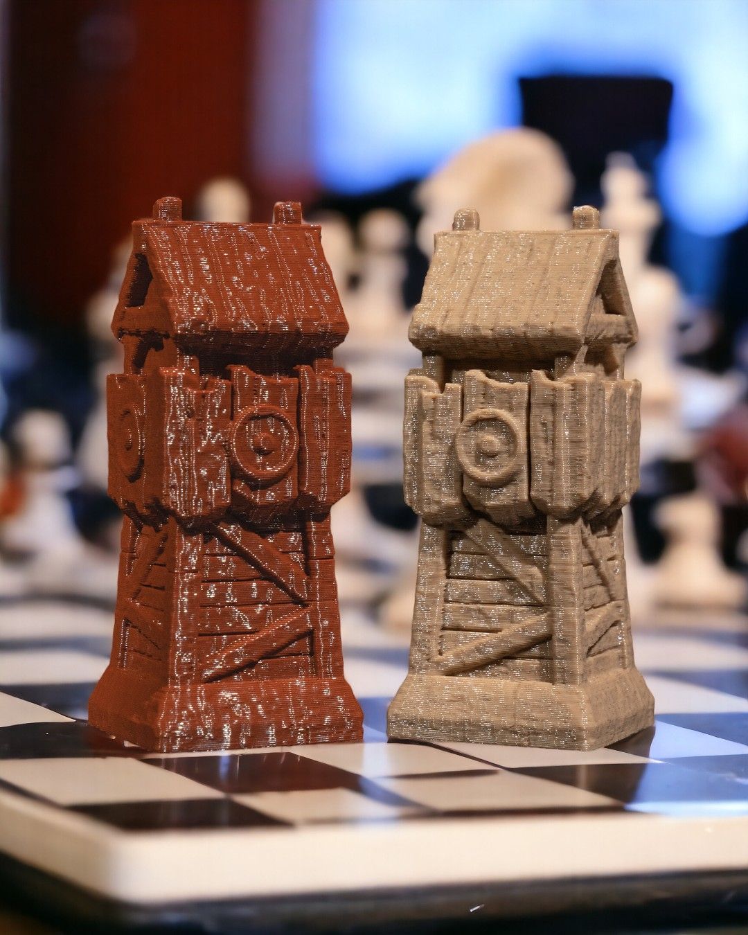 Chess Pieces Resin and 3D Print- Heavenly, Hellish, Dwarven, Greek, Orc, Viking