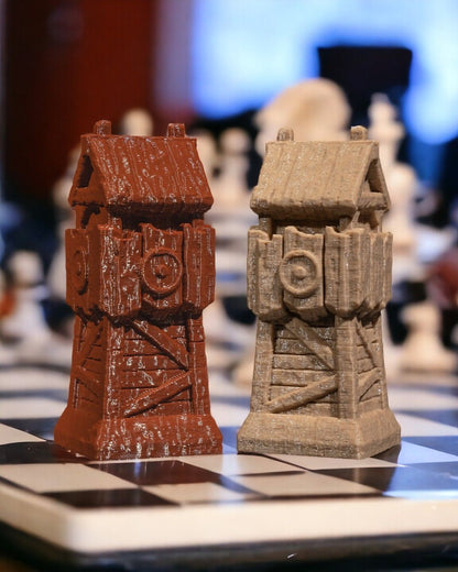 Chess Pieces Resin and 3D Print- Heavenly, Hellish, Dwarven, Greek, Orc, Viking